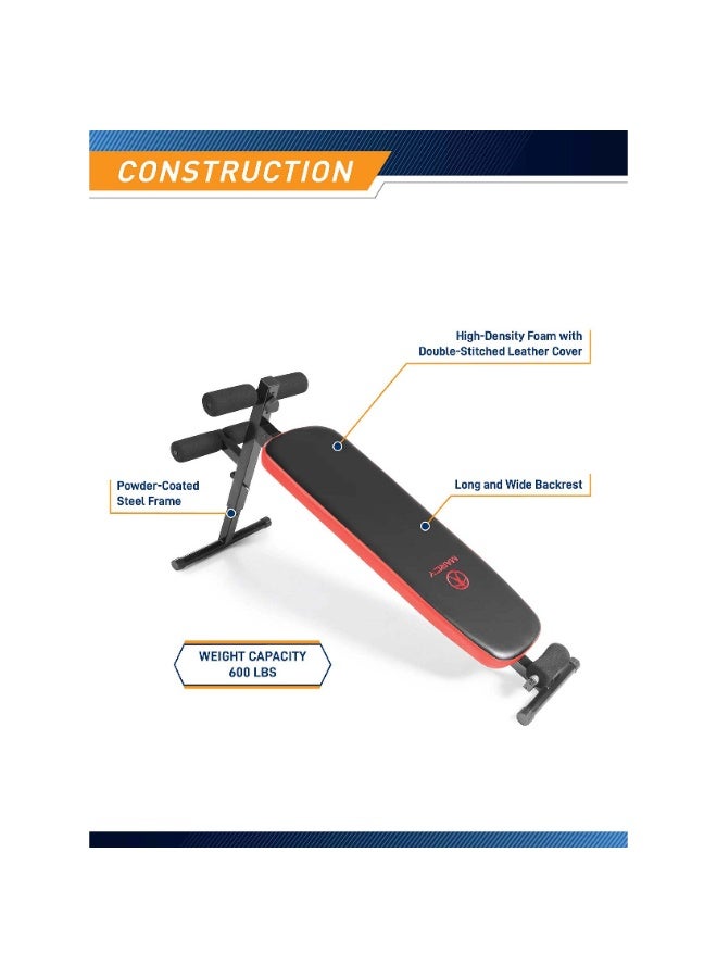 Marcy Adjustable Slant Board SB-4606 – Incline Training & Abdominal Exercise Board - Image 2